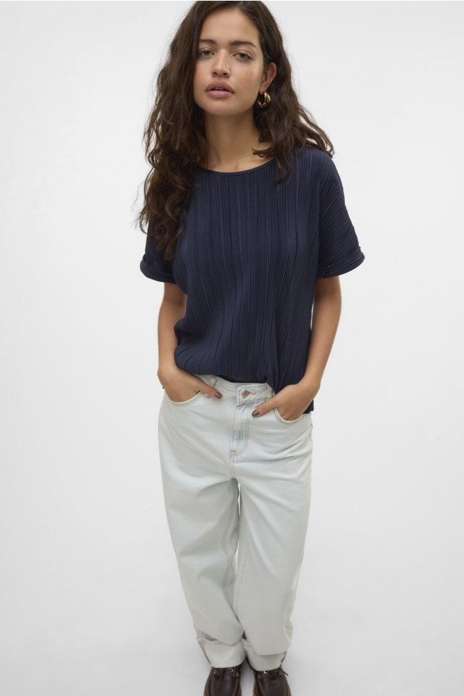 VMAURORA SS O-NECK T-SHIRT JRS GA 10327037 NAVY BLAZER